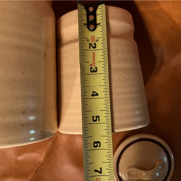 Treasure Craft Yellow Butterfly Ceramic Canister Set MCM 1970's - Picture 8 of 8